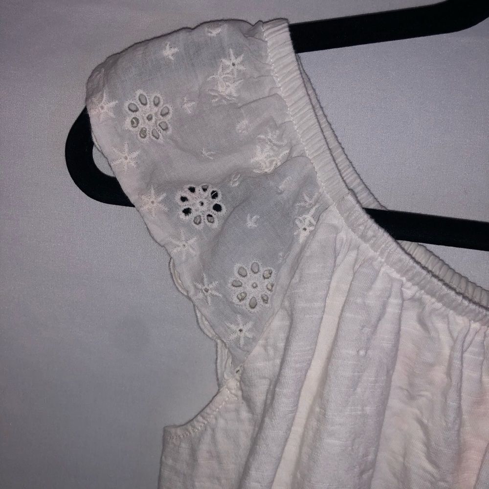 White Ruffle Top - Picture 6 of 6